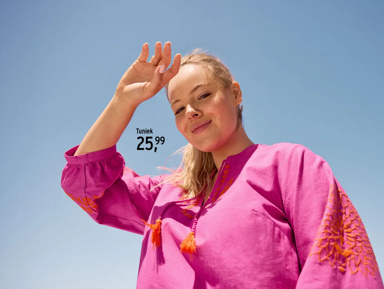 Roze zomermode