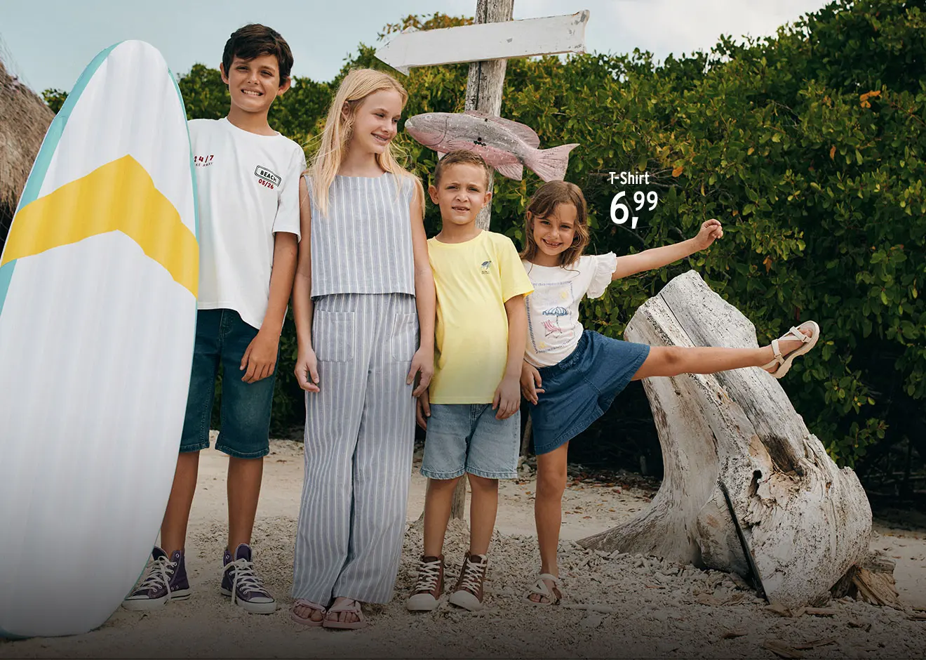 Fröhliche Sommermode für Kinder