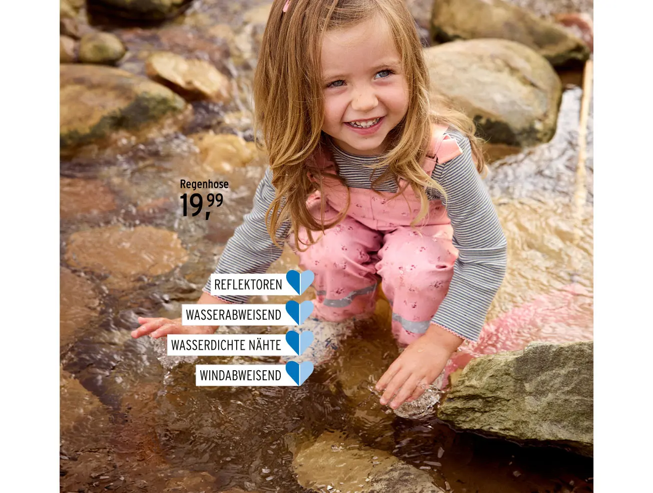Regenhose für Baby Mädchen