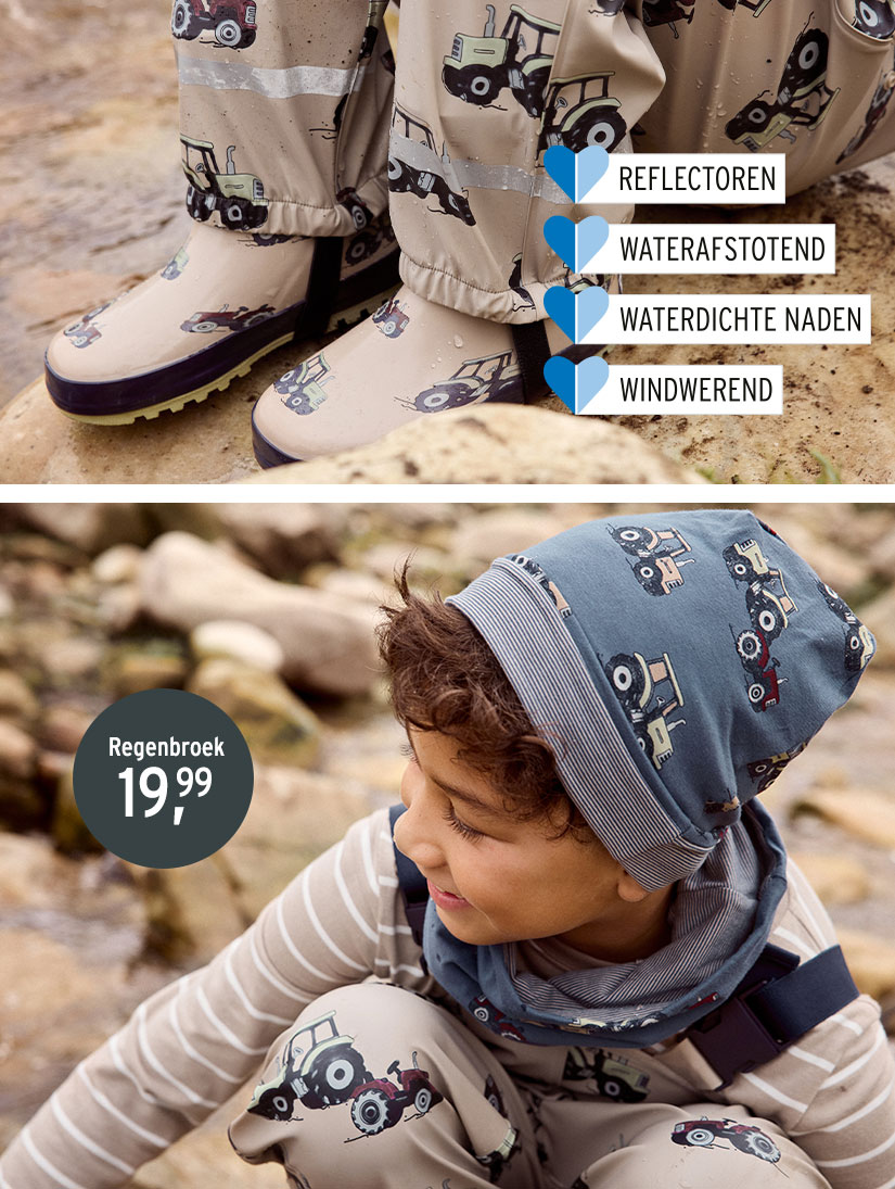 Regenkleding voor jongens peuters