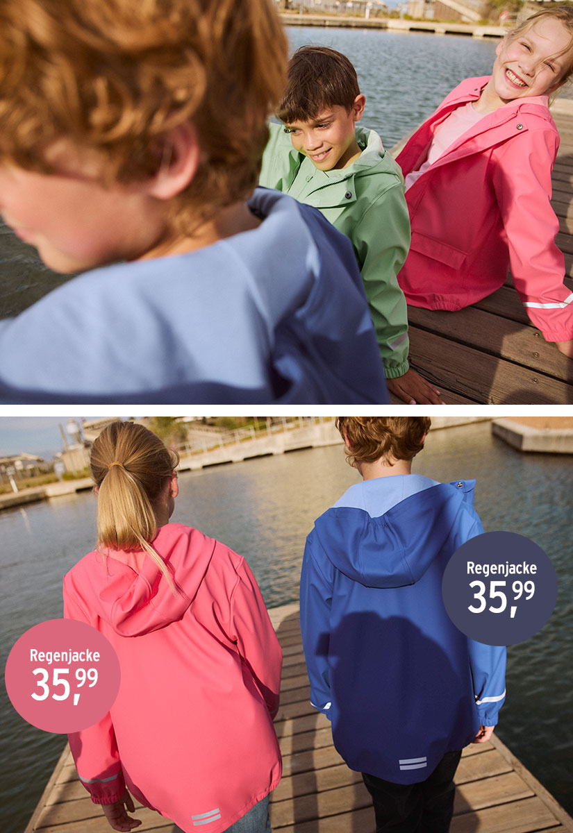 Regenjacken für Mädchen und Jungen