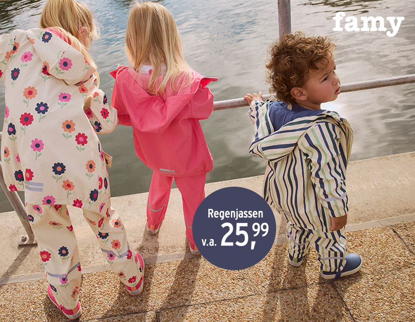Vrolijke regenkleding voor kinderen