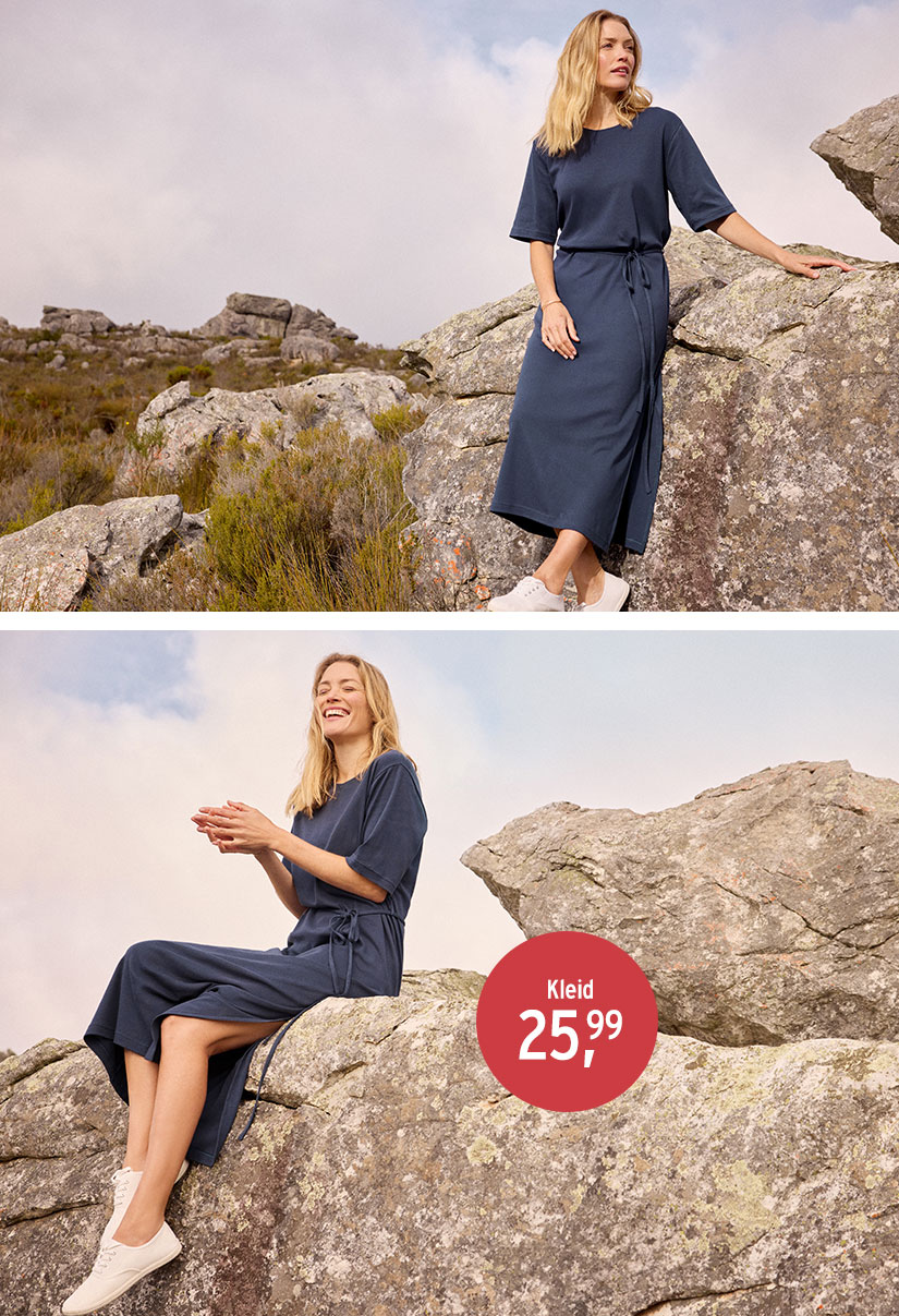 Kleid mit Schlitz