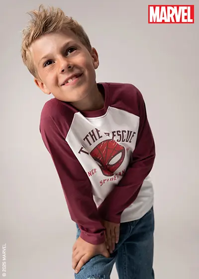 Langarm Shirt mit Spiderman von Marvel
