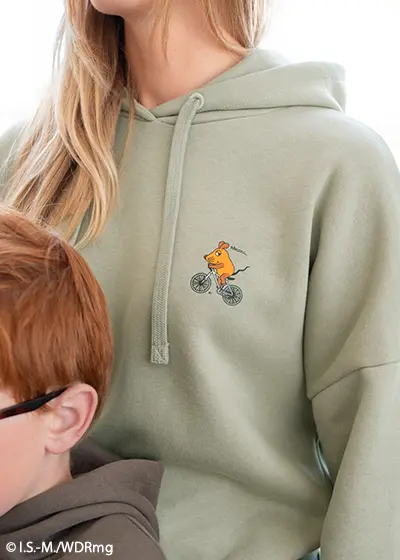 Damen-Hoodie mit Motiv von "Die Sendung mit der Maus" 