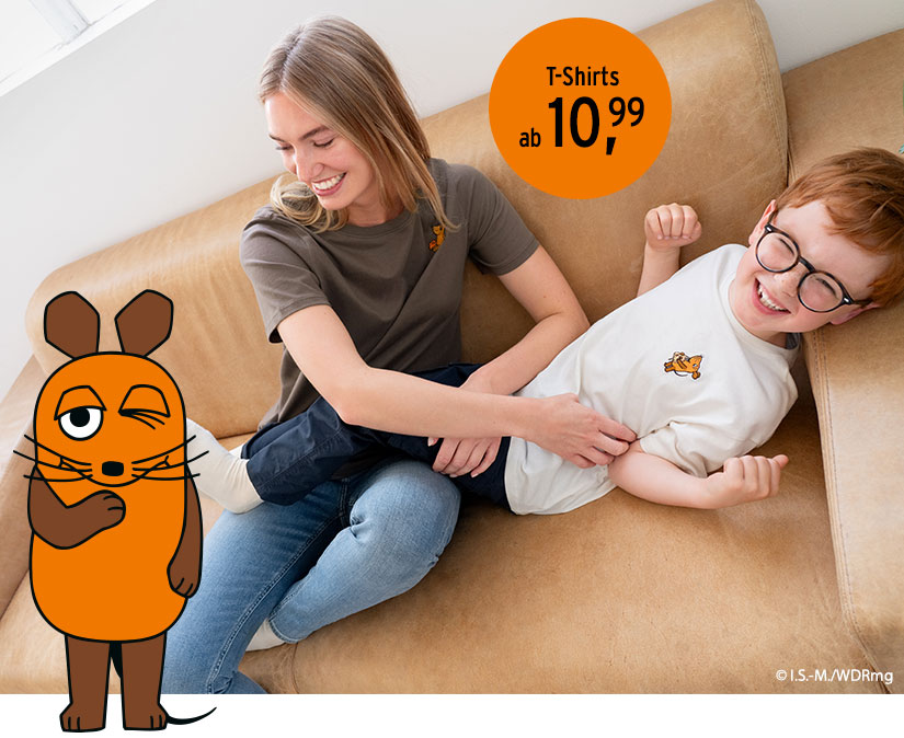 TShirts mit Motiven aus "Die Sendung mit der Maus"