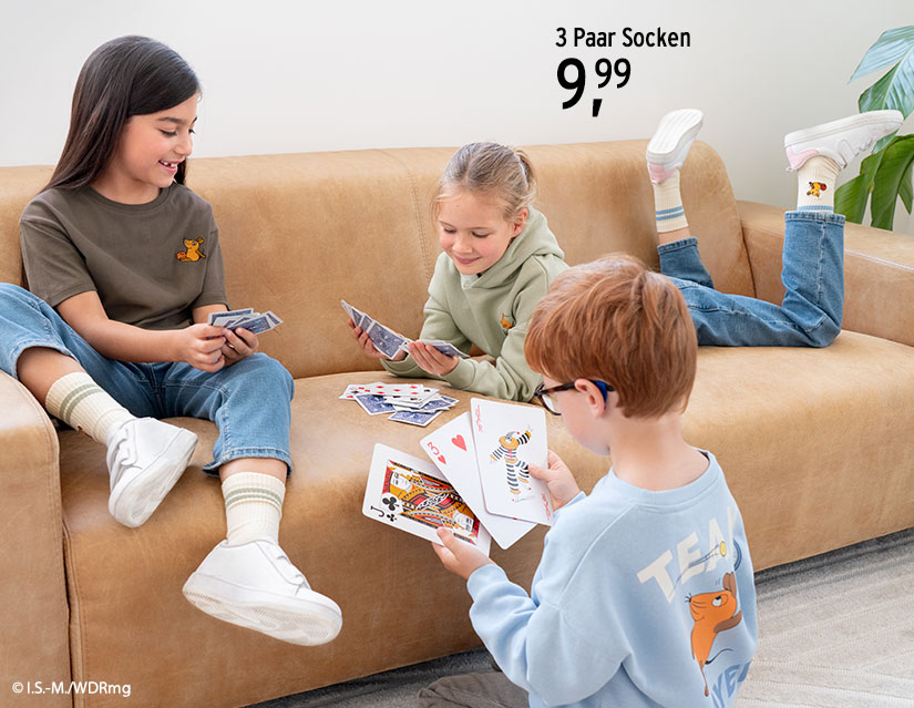 Socken mit Motiven aus "Die Sendung mit der Maus"