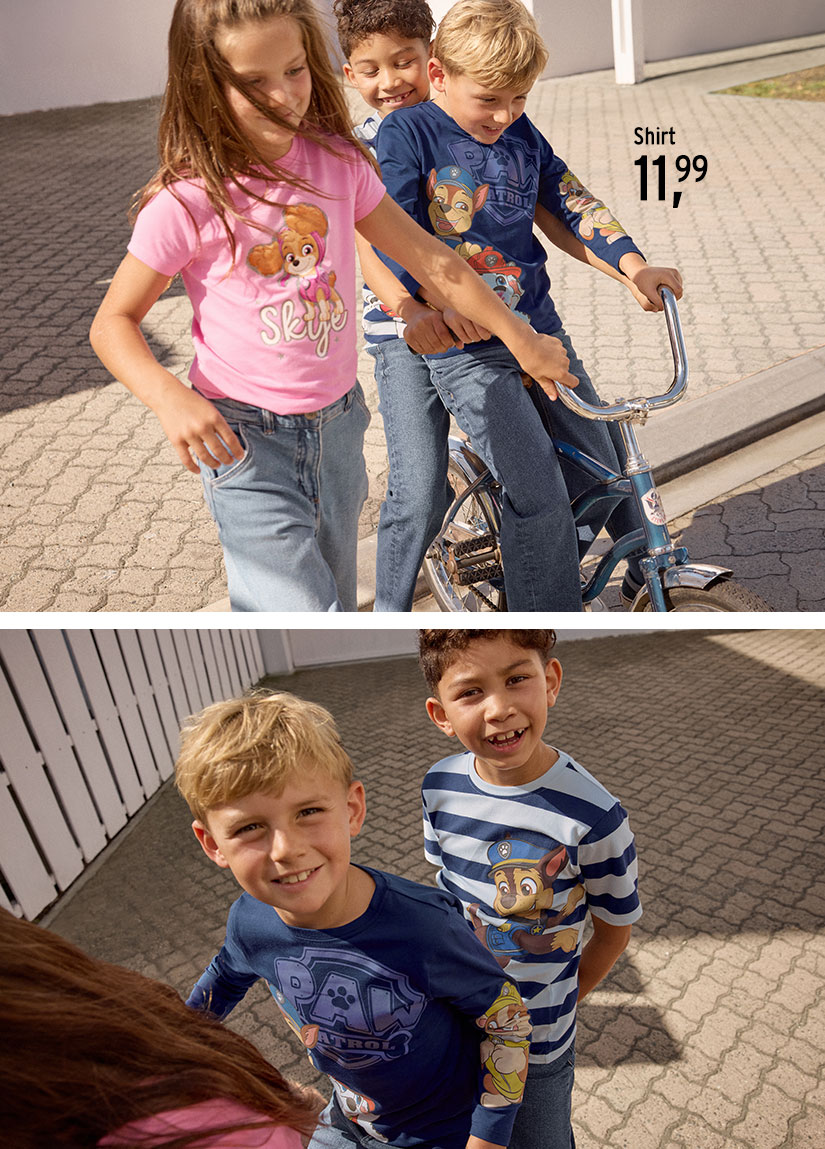 Mode für Kinder mit Motiven von Paw Patrol