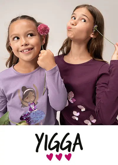 Bunte Langarmshirts mit Wendepailletten für Mädchen
