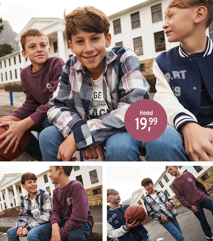 Karo-Hemd für Kinder Jungen