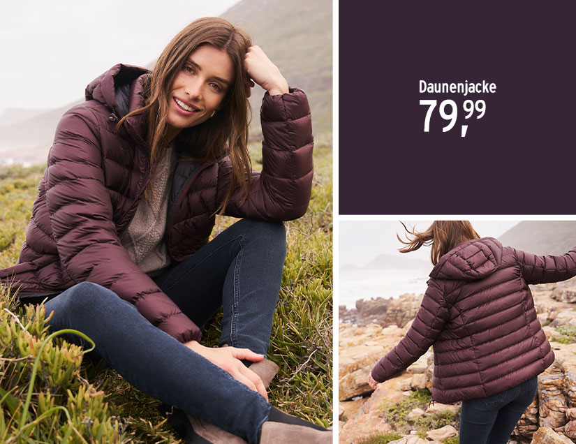Damen Outdoor-Mode mit Daunen