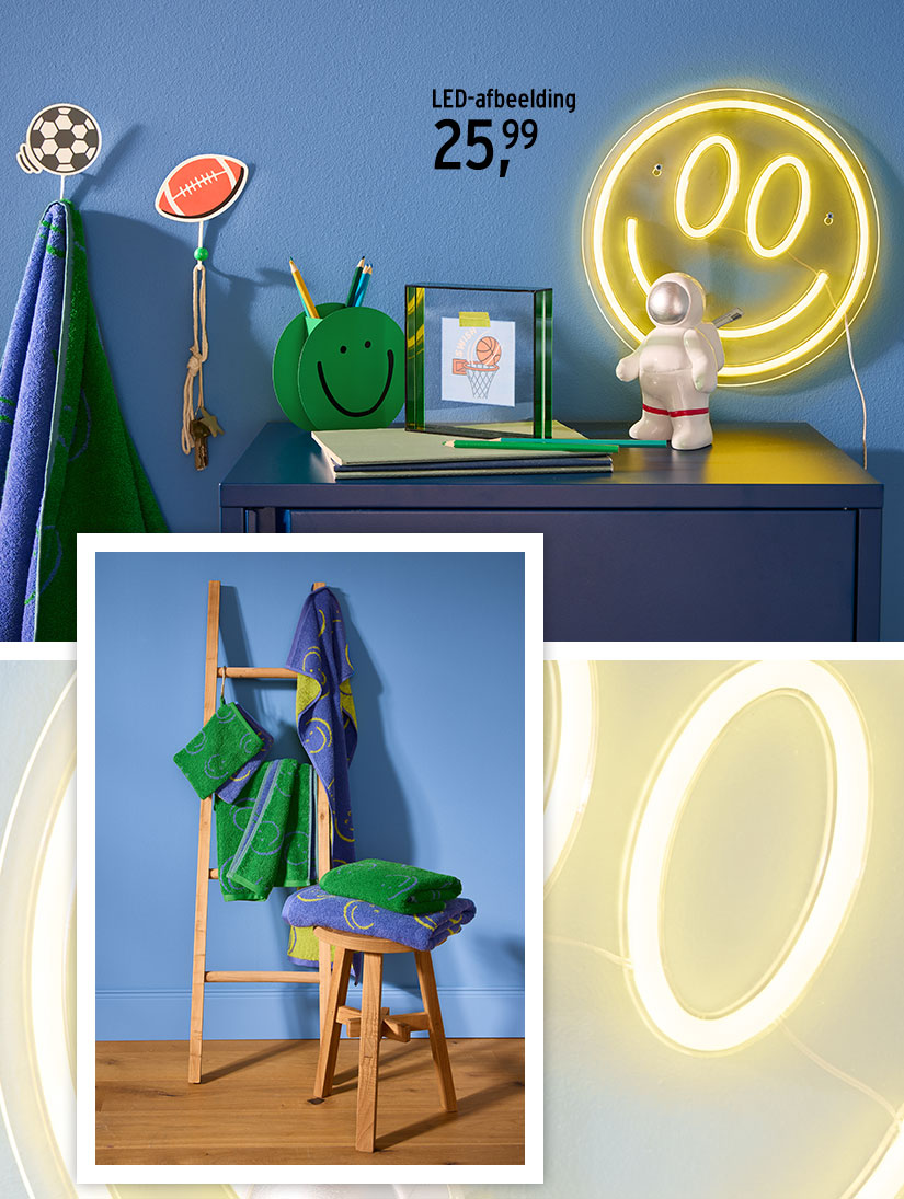 LED-afbeelding met smiley-motief