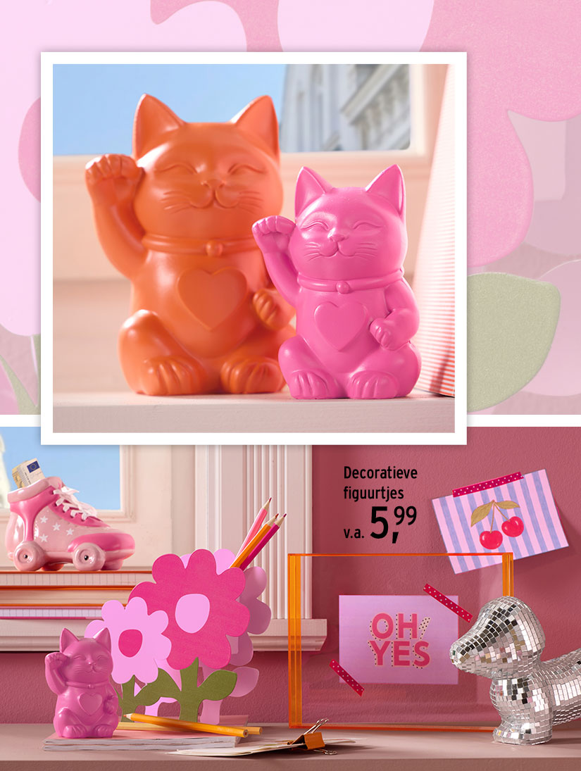 Decoratieve figuren voor de meisjeskamer 