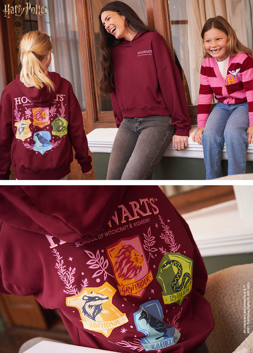 Hoodies und Strickjacken für Kinder mit Motiven von Harry Potter