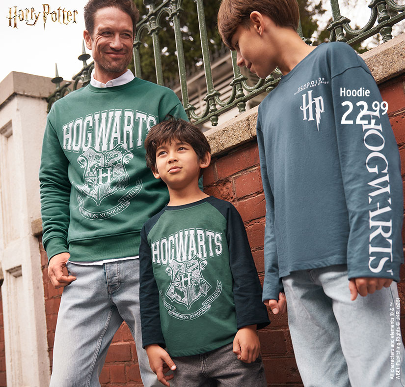 Sweatshirts für die ganze Familie mit Motiven von Harry Potter