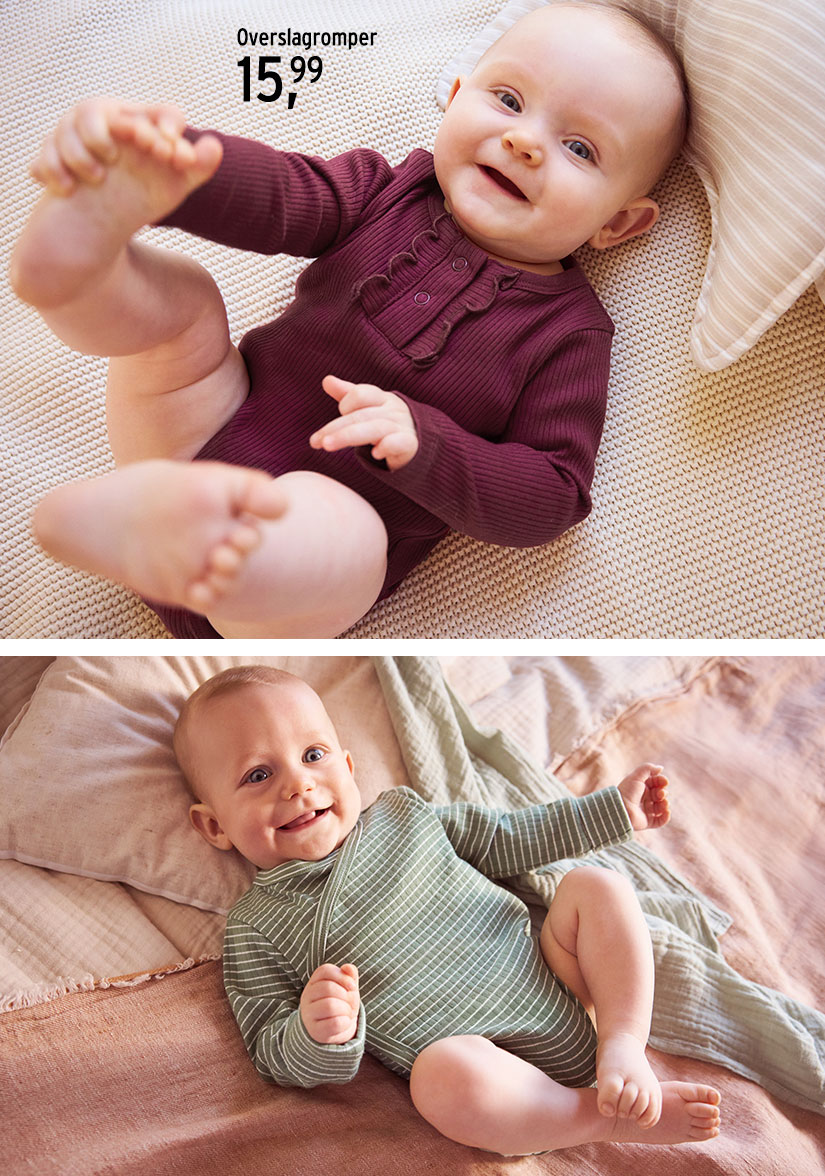 Rompertjes met lange mouwen voor baby’s