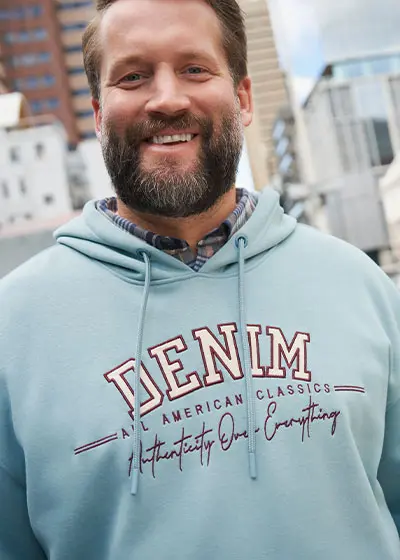Hoodie mit Aufdruck