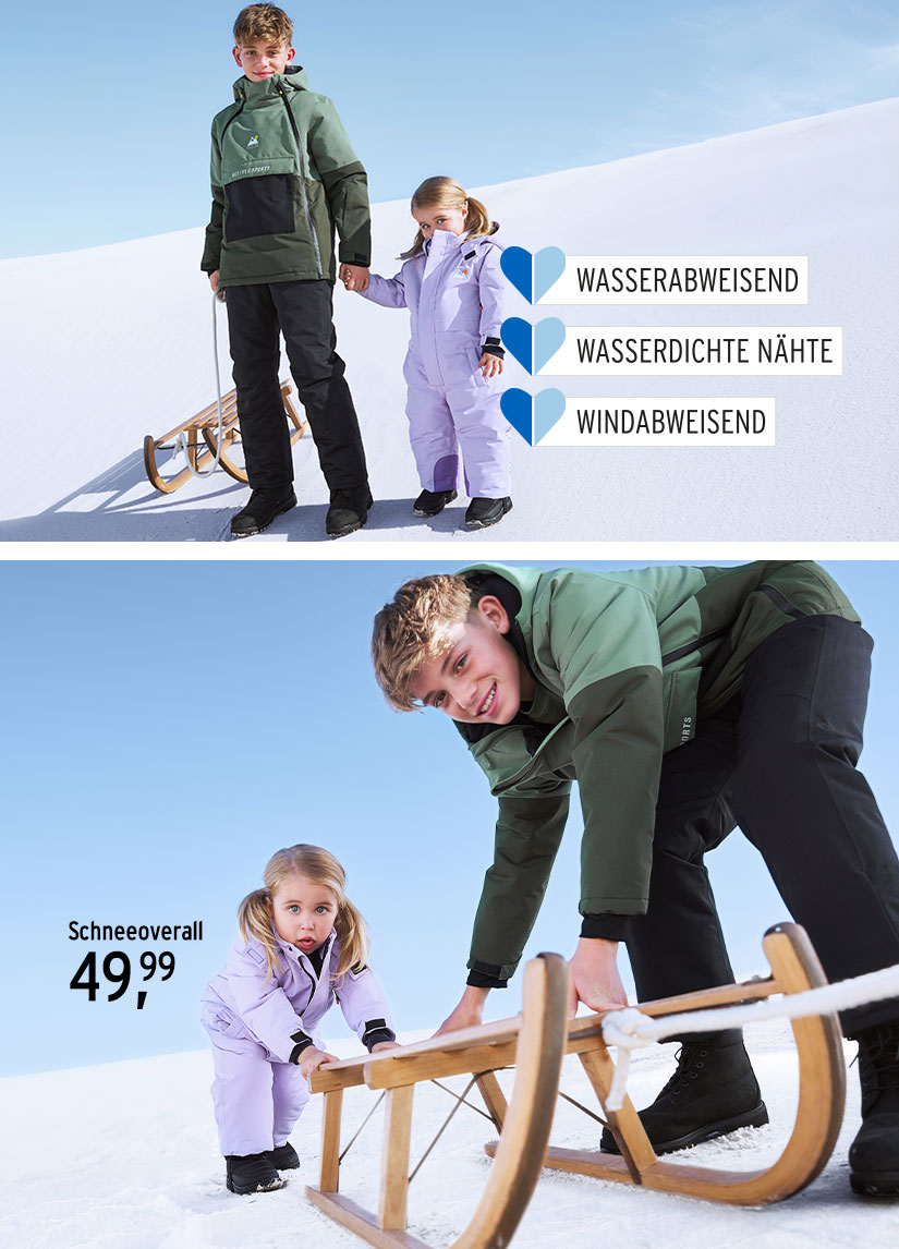 Skibekleidung für die ganze Familie