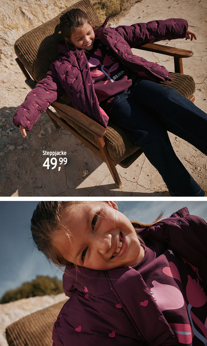 Steppjacke für Mädchen Kleinkinder