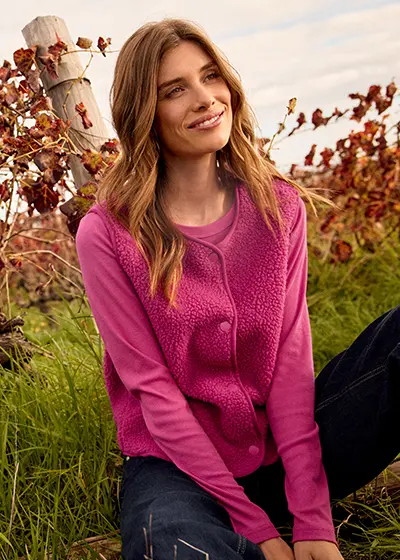 Pinke Weste