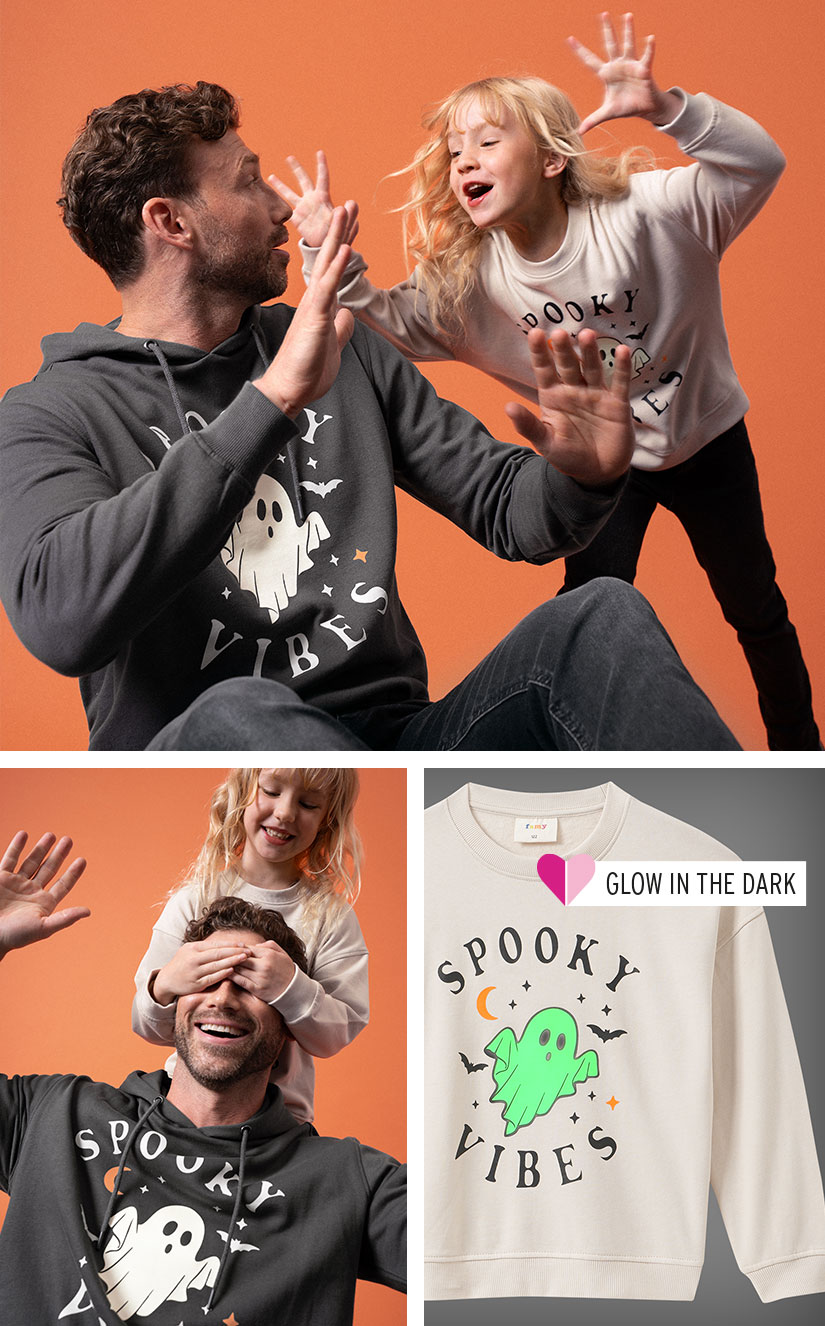 Glow in the Dark Shirts für Mädchen für Halloween