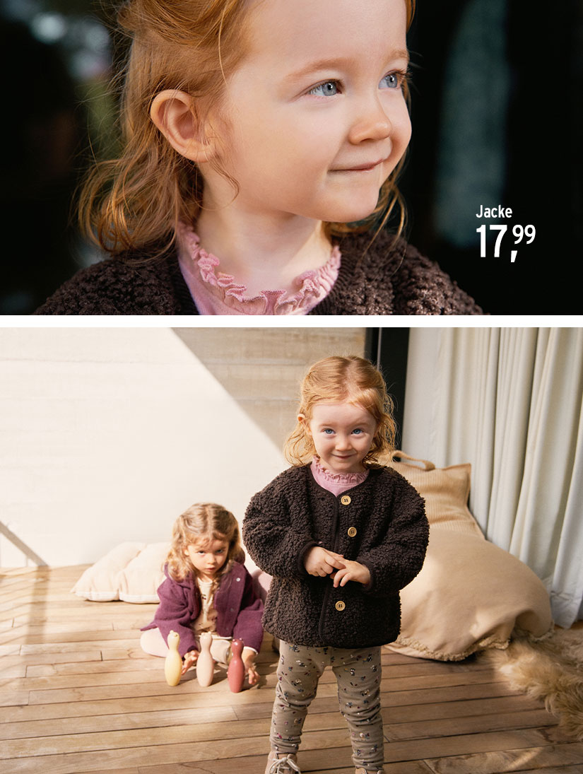 Flauschige Jacke für Babys