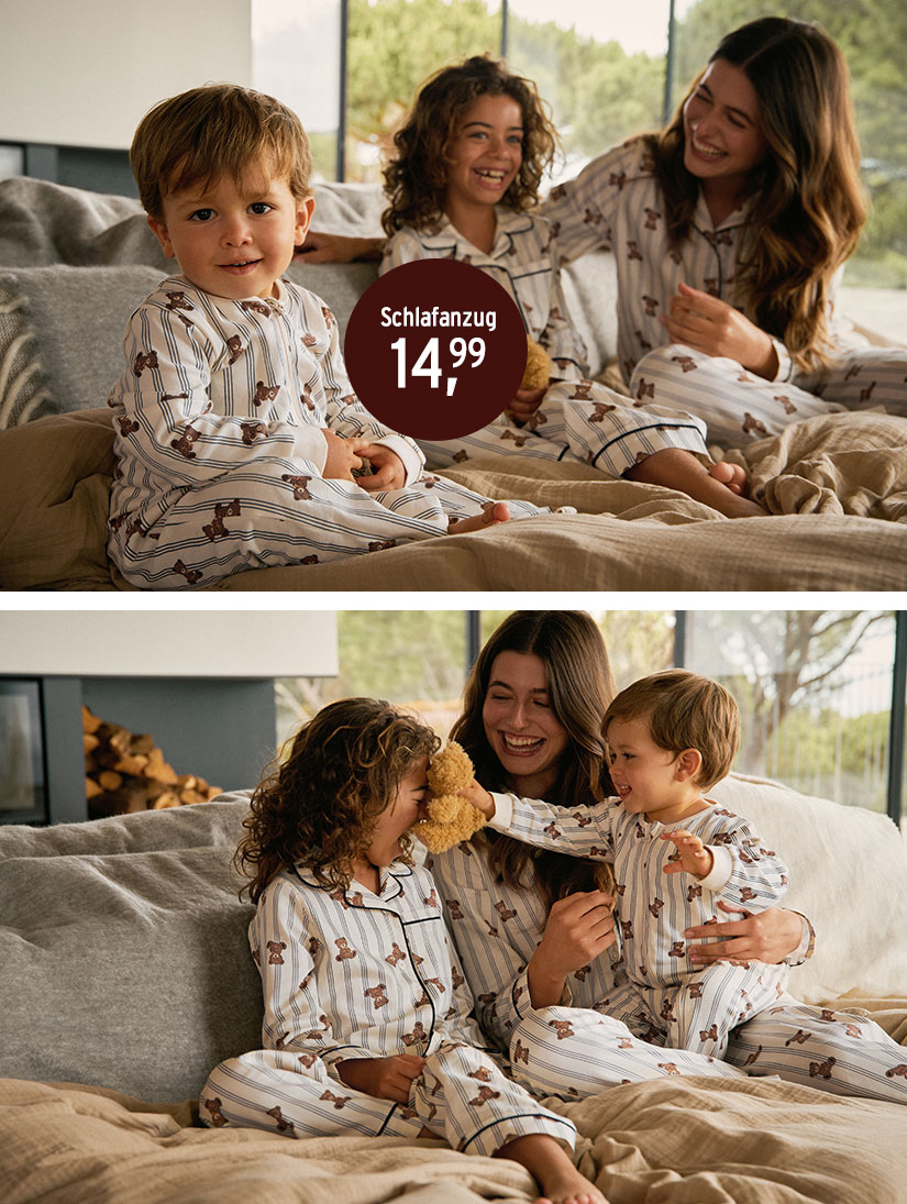 Pyjamas für die ganze Familie