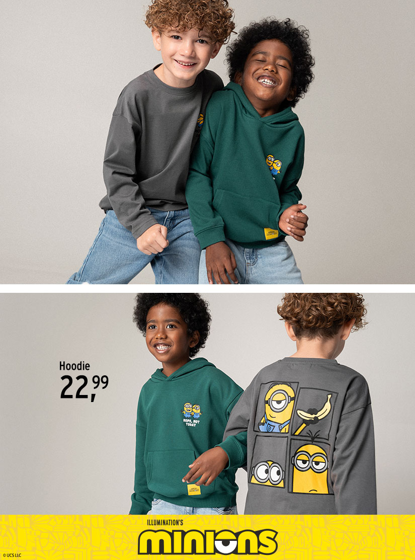 Sweatshirts für Kleinkinder mit Motiven von "Die Minions" 