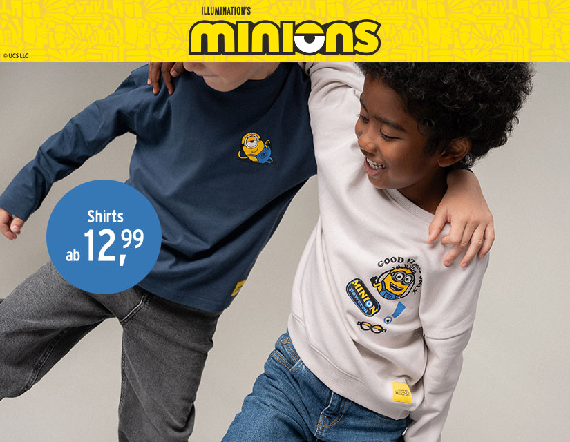 Mode für Kinder mit Minions Motiven