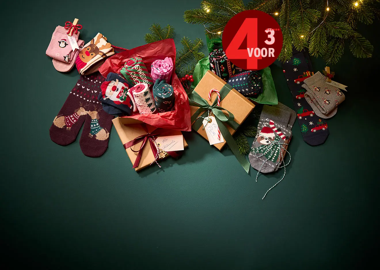 4 voor 3 sokken