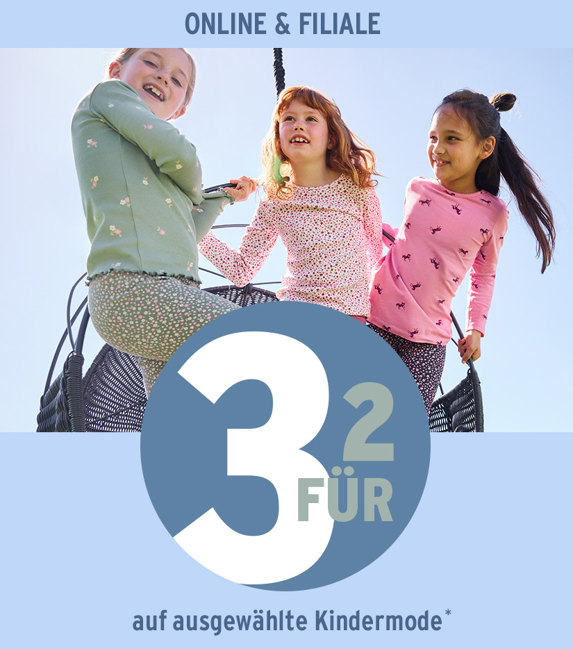 3 für 2 auf Kleinkindermode