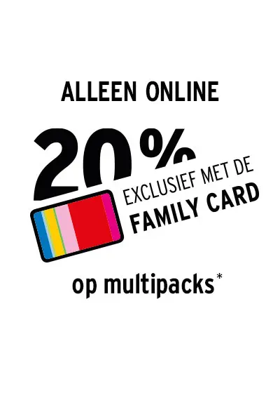 20% met Family Card