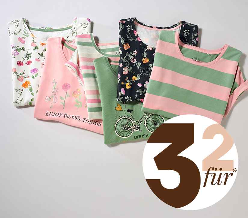 T-Shirts in verschiedenen Farben