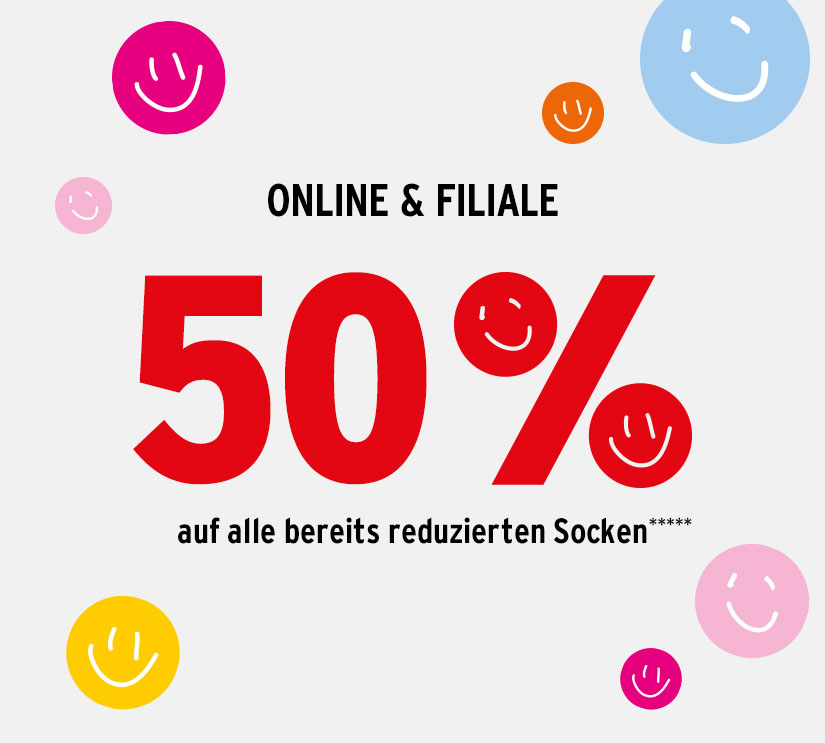 30% auf bereits reduzierte Socken