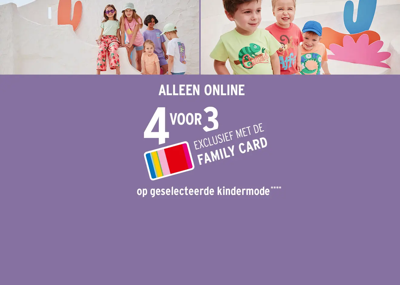 4 voor 3 kindermode