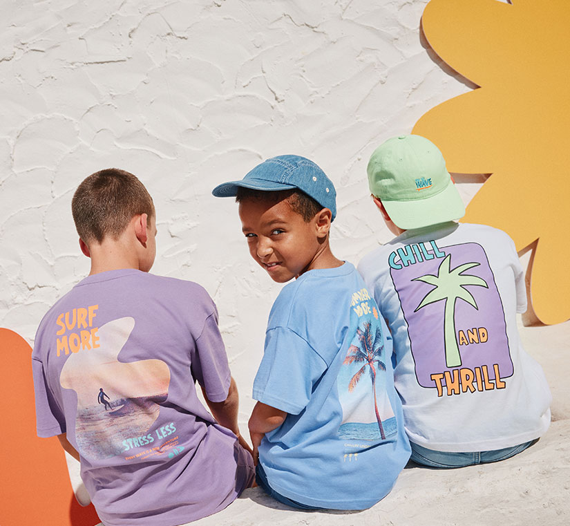 Jungen T-Shirts mit Backprint