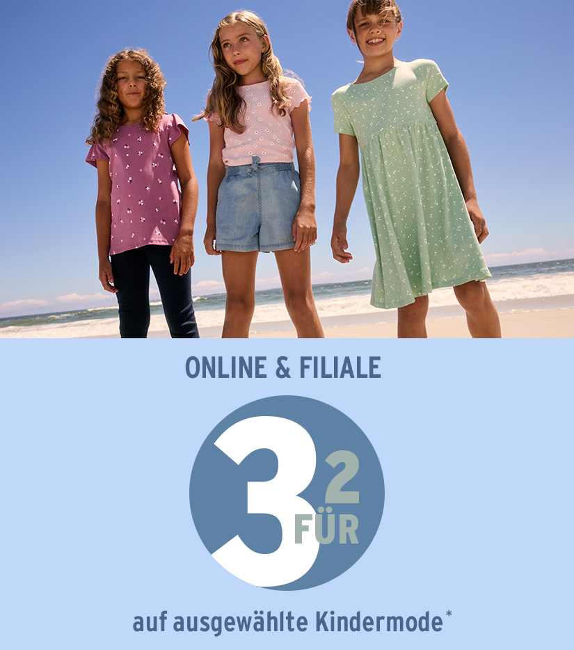 3 für 2 auf Kleinkindermode