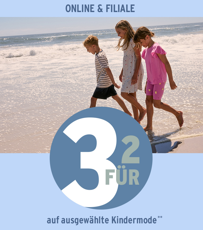 3 für 2 auf Kleinkindermode