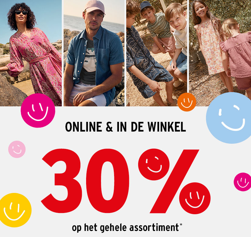 30% korting op alles