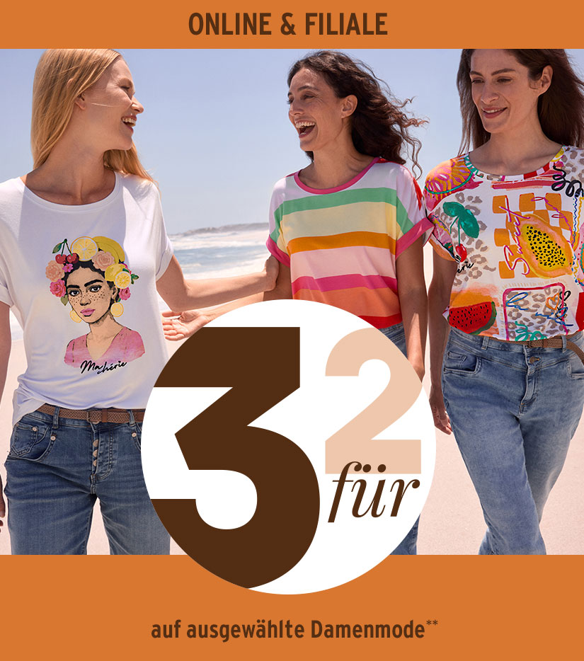 3 für 2 Damenaktion