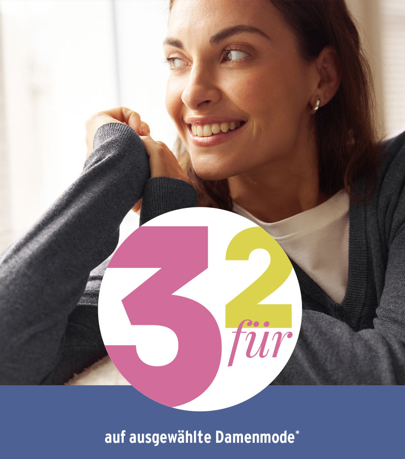 3 für 2 Damenaktion