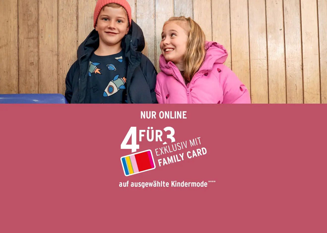 4 für 3 Kindermoden-Aktion