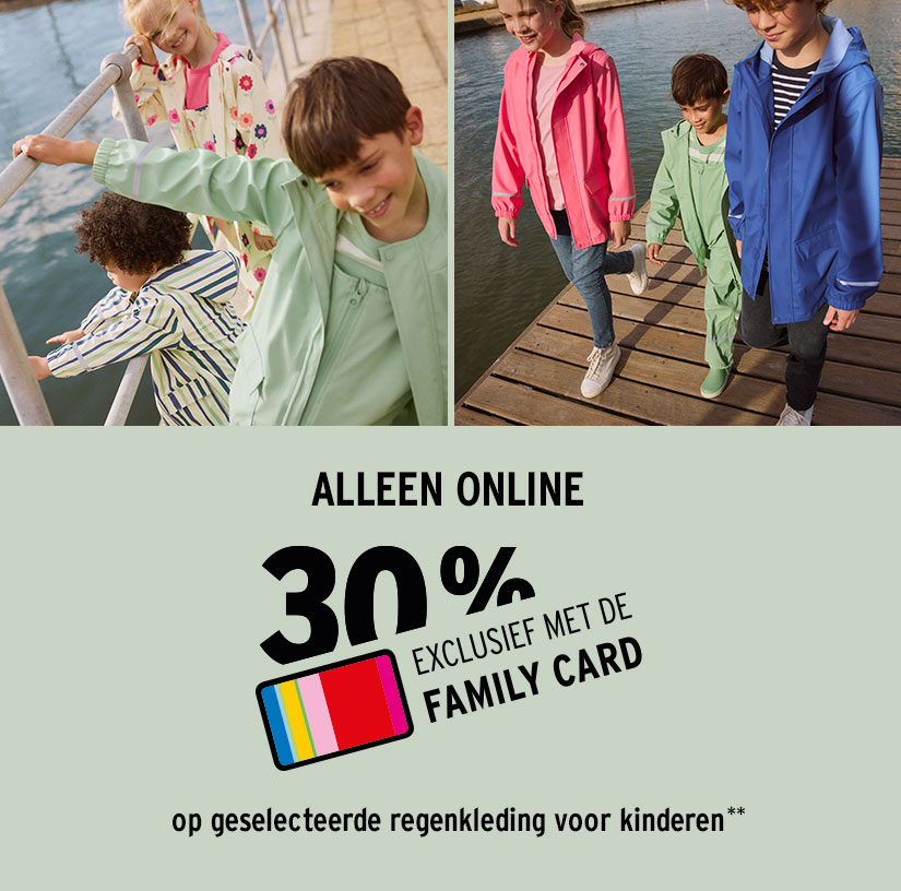 Actie op regenkleding
