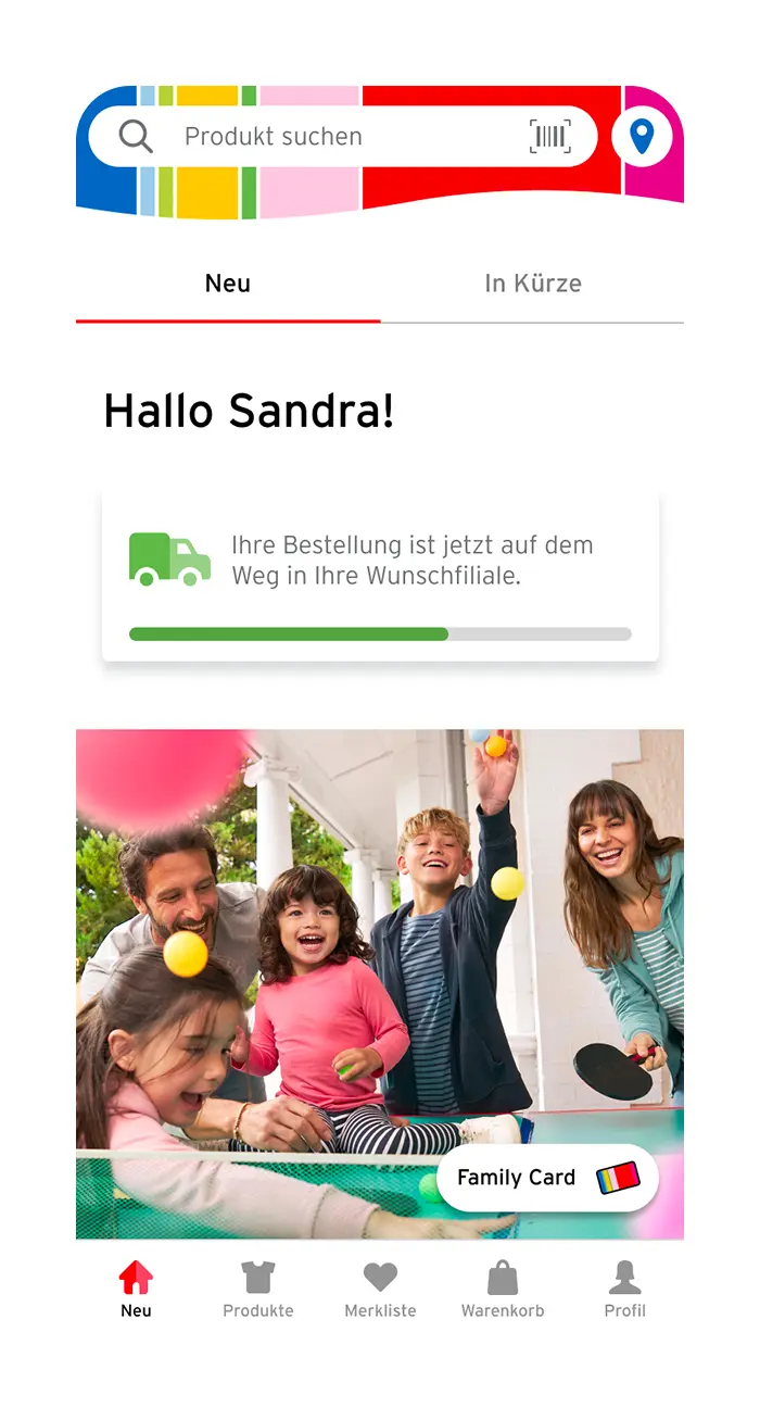 App-Screenshot: Themenwelten