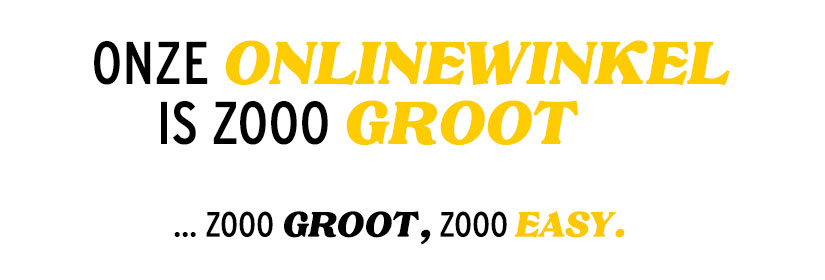 Onze online winkel is zo groot