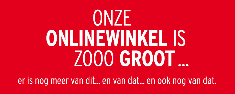 Onze online shop biedt een ruime keuze