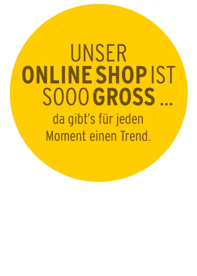 Unser Online Shop ist so groß